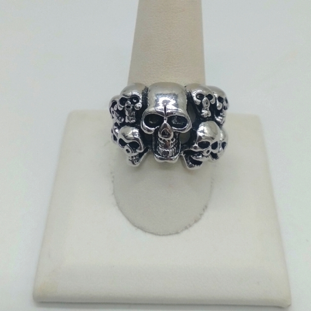 NWT Punk Skull 316L Stainless Steel Ring
